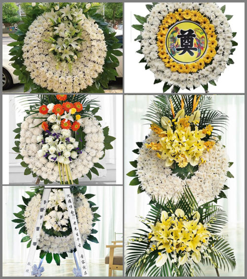 山东青岛莱西市姜山镇后庄村花圈速递
